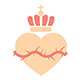 Beatitude Beads logo heart